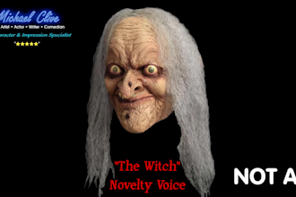 record an ultra scary witch voice for any project