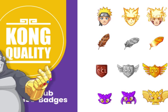 create custom sub badges or channel points for kick twitch