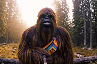 ai gorilla or yeti vlogs shorts for tiktok or business
