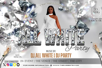 create a motion graphic party flyer for your social media