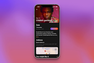 build event booking app, ticket booking app, event management app