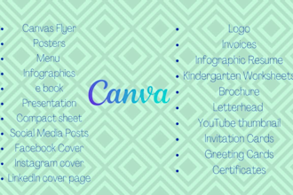 design social media post flyers on canva
