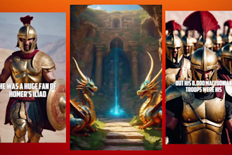 create viral 1000 ai history youtube shorts, instagram reels and tiktok videos