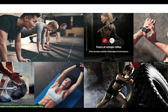 create a fitness, gym, sports, yoga and healthcare websites