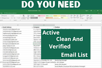 provide niche targeted verified bulk emails collection