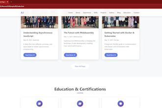 design personal portfolio websites for clients