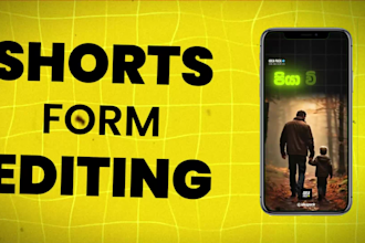edit youtube shorts, instagram reels and tiktok videos