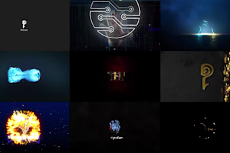 create custom logo intro , outro animation opener video