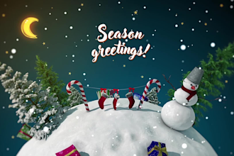 do a christmas greetings video