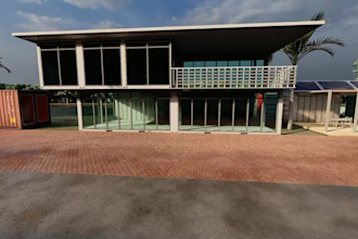design shipping container house and cafe