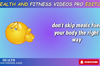 create health and fitness niche videos for youtube automation
