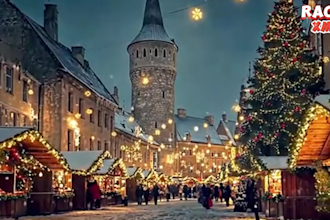 create christmas music video with 3d cartoon character custom art