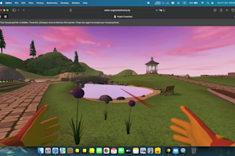 create a webxr VR app that runs in headset browsers, no install needed