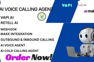do ai agent using vapi ai, cold calling agent, retell ai,  ghl chatbot make com