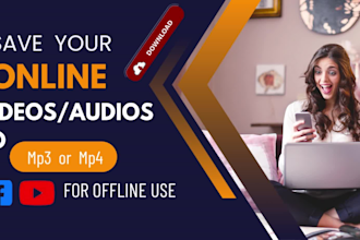 save your online videos into mp3 or mp4 offline