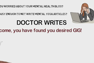 write engaging mental wellness and yoga blogs for you