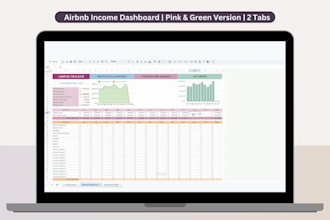 build an airbnb tracker spreadsheet for etsy digital  seller