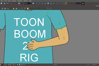 do 2d character rig in toonboom harmony