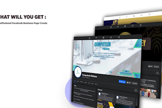 create facebook business page  and setup, fb fan page , social media optimize