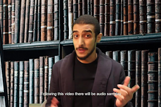 do a male voice over in egyptian arabic or standard arabic
