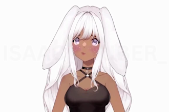 design and rig live 2dvtuber model 2d vtuber model 2d anime vtuber commission