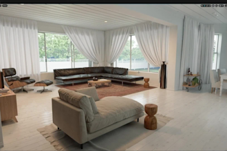 high quality 3d architectural rendering interior and exterior