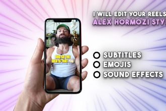 create instagram reels, tiktok like alex hormozi