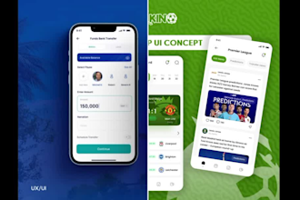 design a UI UX for your health and fitness mobile app