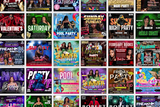 design modern food, event, party, and summer sale flyers in canva or photoshop