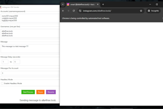 setup a marketing software on pc for instagram bulk dms
