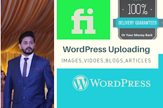 do wordpress data entry, product, and content uploading