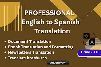 transcribe translate perfect english to spanish and spanish to english