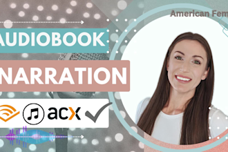narrate edit and format your audiobook for acx and audible in english