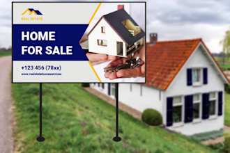 do professional yard sign , lawn sign and signage design