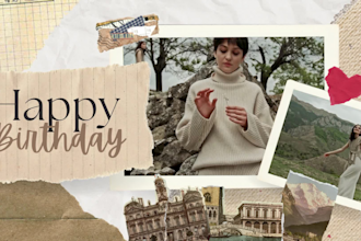 professionally make a happy birthday wishing video of your beloved