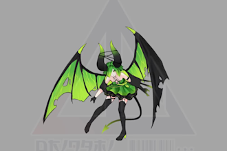 make custom character design and splash art for your project