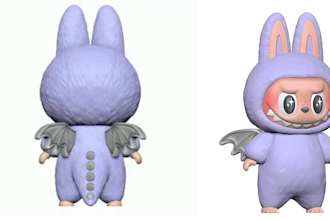 create 3d labubu toy design, plushie props, mask, figures custom accessories