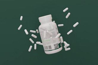 do 3d product animation 3d bottle animation video 3d supplement animation video