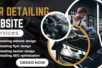 car detailing website auto detailing website car wash website