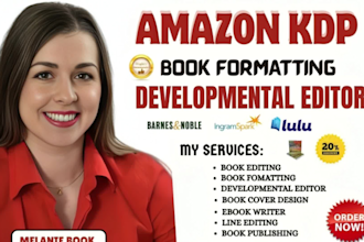 proofread book editing and formatting nonfiction  developmental book editor