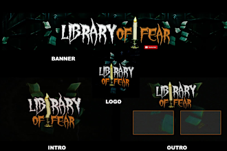 create horror scary creepy intro,outro,banner for your channel youtube