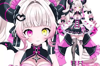 draw and rig live2d vtuber model 2d vtuber model custom vtuber,vtuber commission