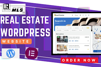 build a wordpress website for real estate agents that integrates idx