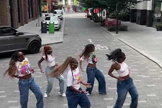 choreography shuffle, afrobeat african gospel, tiktok group african afro dance