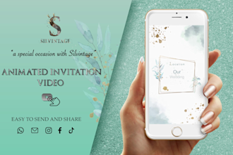 create a beautiful animated invitation video for any occasion