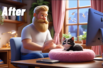 animate ai generated still images to video, product ad, 3d video
