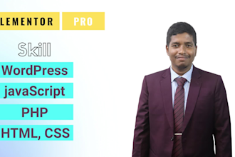 convert PSD to wordpress or figma to wordpress using elementor or divi
