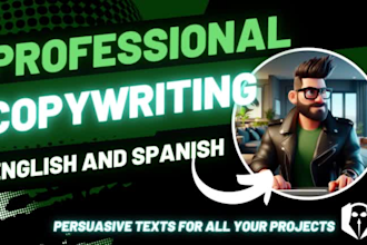 do professional copywriting for your website or print ad