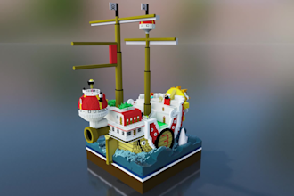create character voxel art in 24 hours with your reference