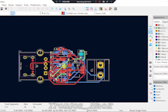 design your custom pcb and schematic using kicad or easyeda
